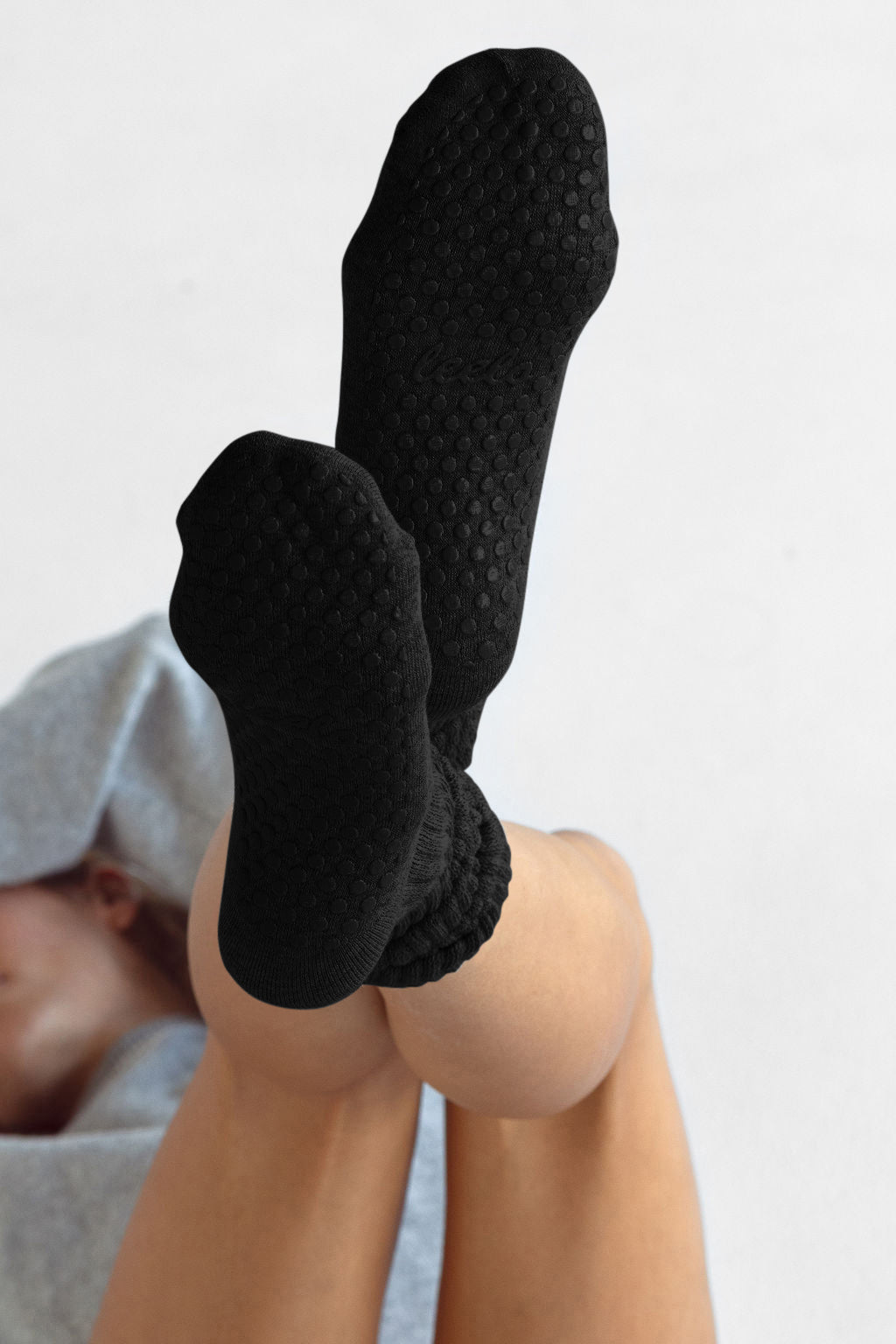 Scrunch Grip Socks - Black